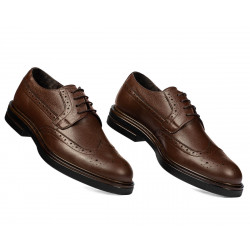 Men stylish, elegant shoes 939m brown