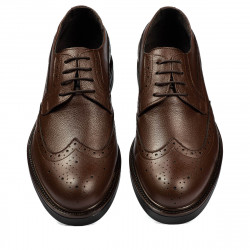 Men stylish, elegant shoes 939m brown