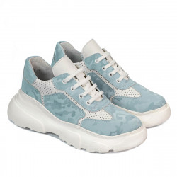 Women sport shoes 6053 bleu camuflaj combined