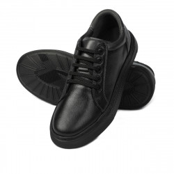 Teenagers stylish, elegant shoes 383 black combined