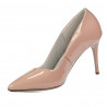 Women stylish, elegant shoes 1293 patent nude