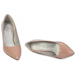 Women stylish, elegant shoes 1293 patent nude