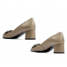 Women stylish, elegant shoes 1274 cappuccino