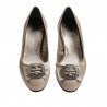 Women stylish, elegant shoes 1274 cappuccino