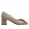Women stylish, elegant shoes 1274 cappuccino