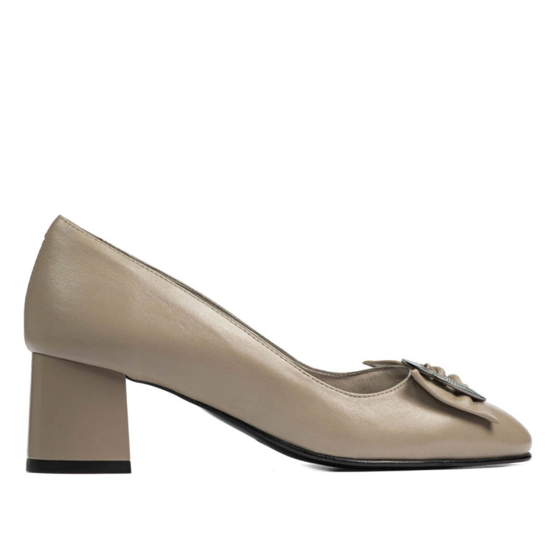 Women stylish, elegant shoes 1274 cappuccino