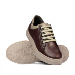Teenagers stylish, elegant shoes 383 bordo combined