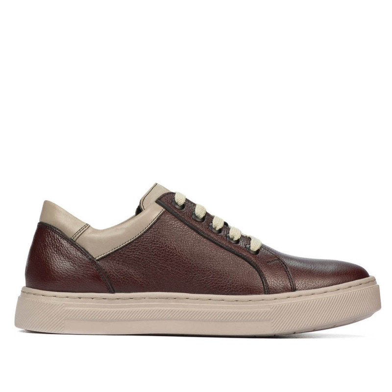 Teenagers stylish, elegant shoes 383 bordo combined