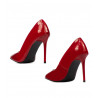 Women stylish, elegant shoes 1289 patent red