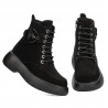 Women boots 3372 black velour