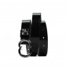 Women belt 37m patent black