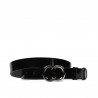 Women belt 37m patent black