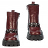 Women boots 3371 burgundy