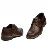 Men stylish, elegant, casual shoes 756-1 brown 01