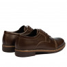 Men stylish, elegant, casual shoes 756-1 brown 01