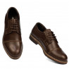 Men stylish, elegant, casual shoes 756-1 brown 01