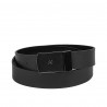 Men belt 62b bicolored black+black mat