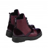 Children boots 3029 patent bordo combined