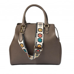 Women hand bag 002g gray bruno