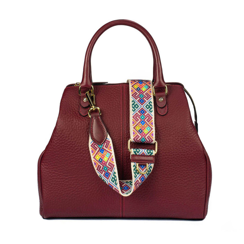 Women hand bag 002g bordo
