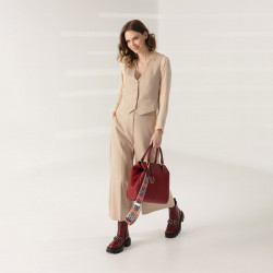 Women hand bag 002g bordo