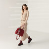 Women hand bag 002g bordo