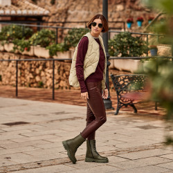 Women boots 3375 kaki lifestyle