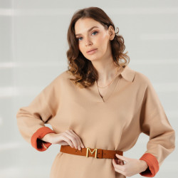 Women belt 08m bufo brown