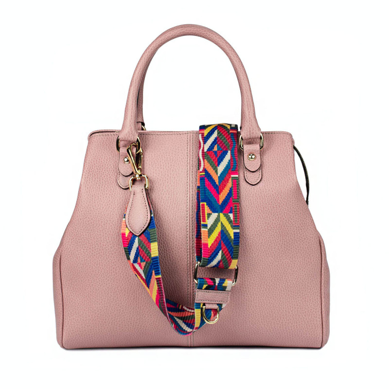 Women hand bag 002g pink pudra