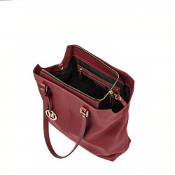 Women hand bag 001g bordo