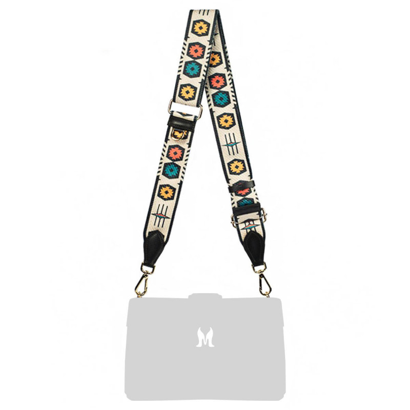 Curea de umar (chinga) 101g multicolor+black