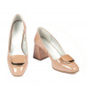 Women stylish, elegant shoes 1291 patent nude