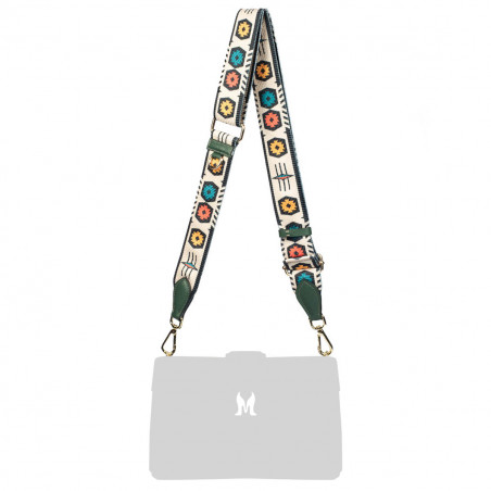 Curea de umar (chinga) 101g multicolor+ biz green