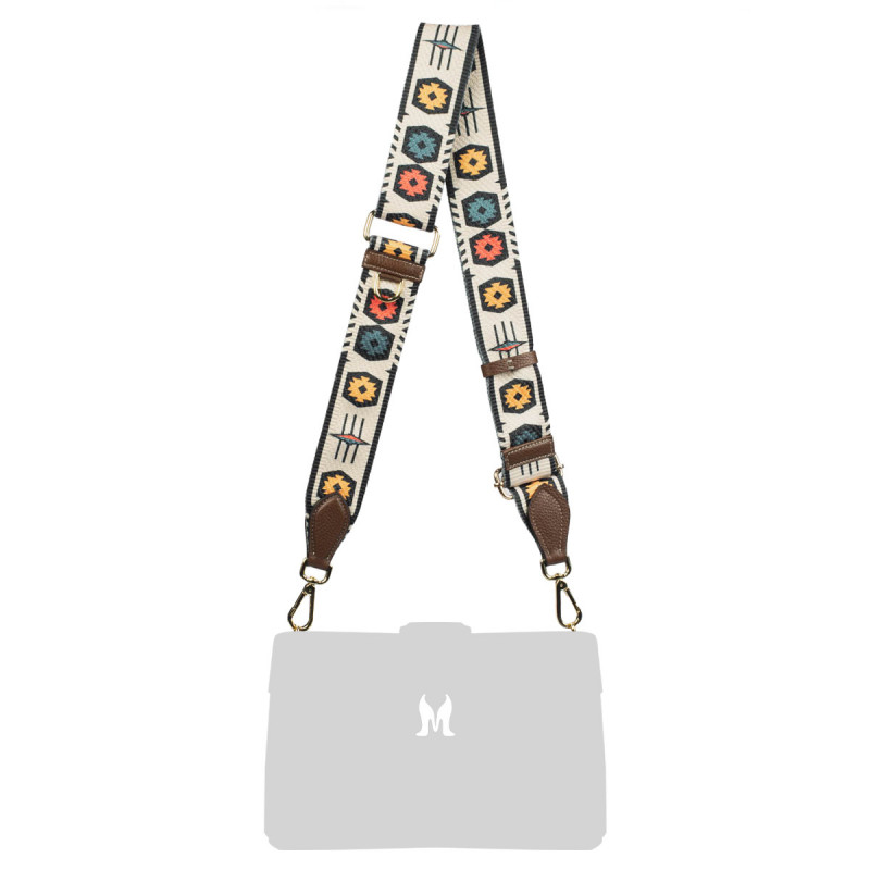 Curea de umar (chinga) 101g multicolor+brown