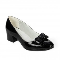 Women stylish, elegant shoes 1270 patent black