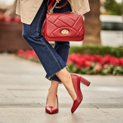 Women shoulder bag 005g red