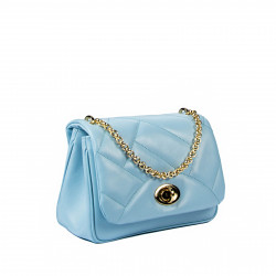Women shoulder bag 005g blue deschis