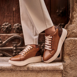 Pantofi casual/sport 6048 brown combined lifestyle