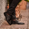 Men stylish, elegant shoes 941 black florantic lifestyle
