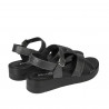 Women sandals 5049-1 black metalizat