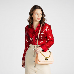Women shoulder bag 005g pink somon
