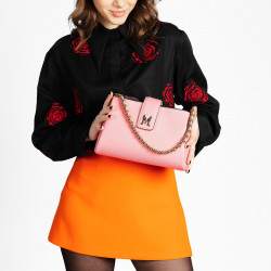 Women shoulder bag 003g pink baby pink lifestyle