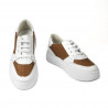 Women sport shoes 6059 white+camel
