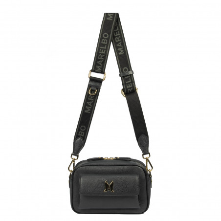 Women shoulder bag 006g black petrol