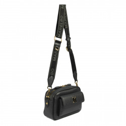 Women shoulder bag 006g black petrol