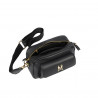 Women shoulder bag 006g black petrol