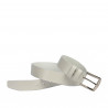 Men belt / women 01b white