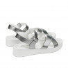 Women sandals 5049-1 silver