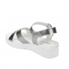 Women sandals 5049-1 silver