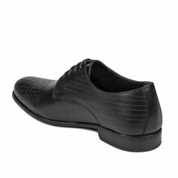 Men stylish, elegant shoes 952 black
